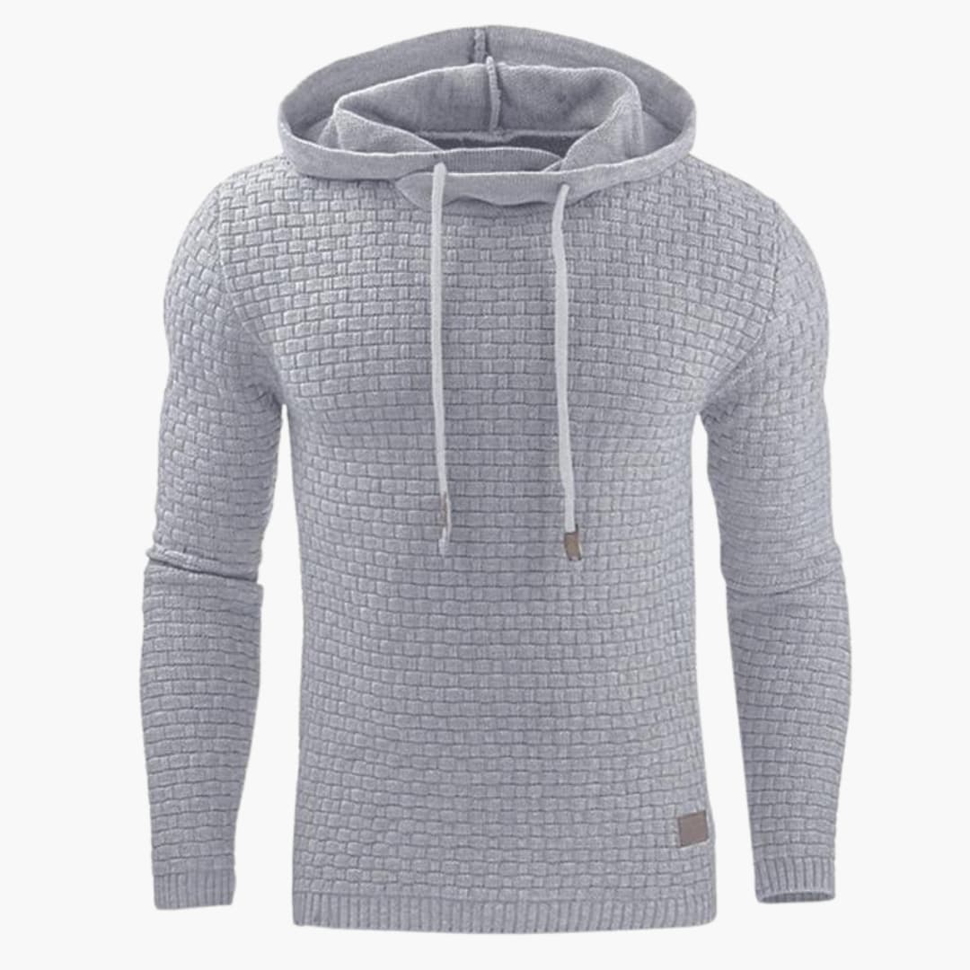 Herren Hoodie mit Kapuze und Rippbund