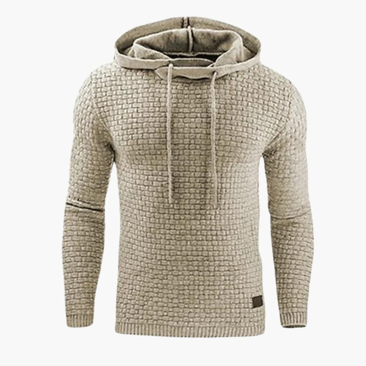Herren Hoodie mit Kapuze und Rippbund