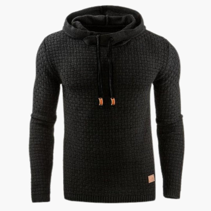 Herren Hoodie mit Kapuze und Rippbund