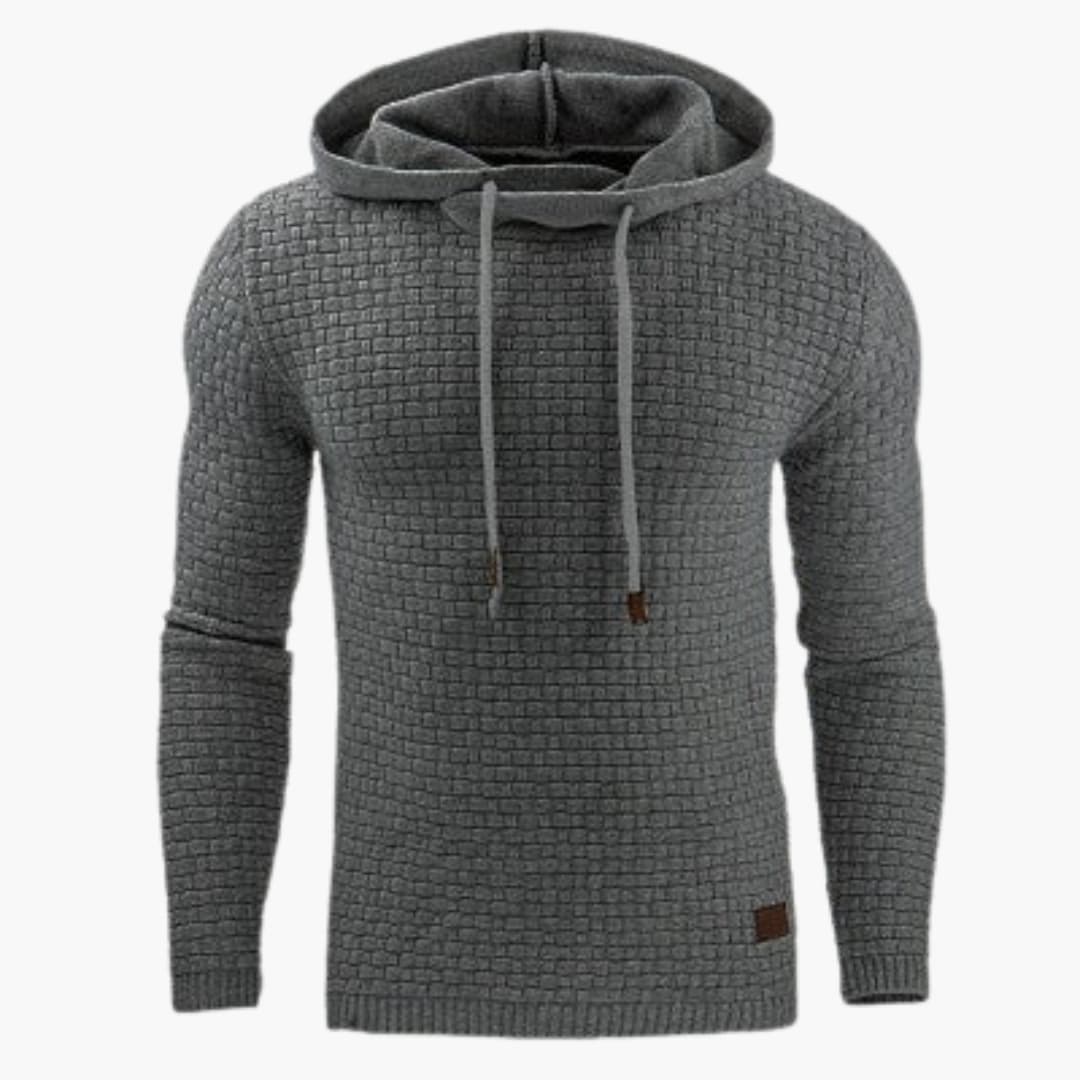 Herren Hoodie mit Kapuze und Rippbund