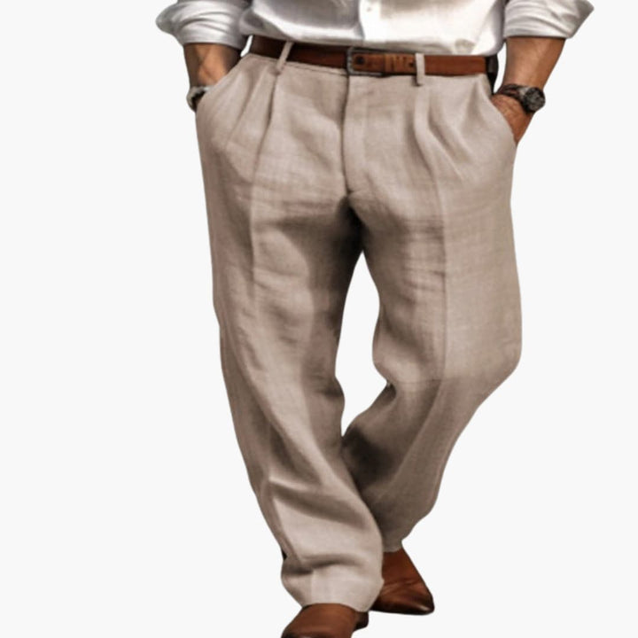 Herren Hose mit elastischem Bund und Kordelzug