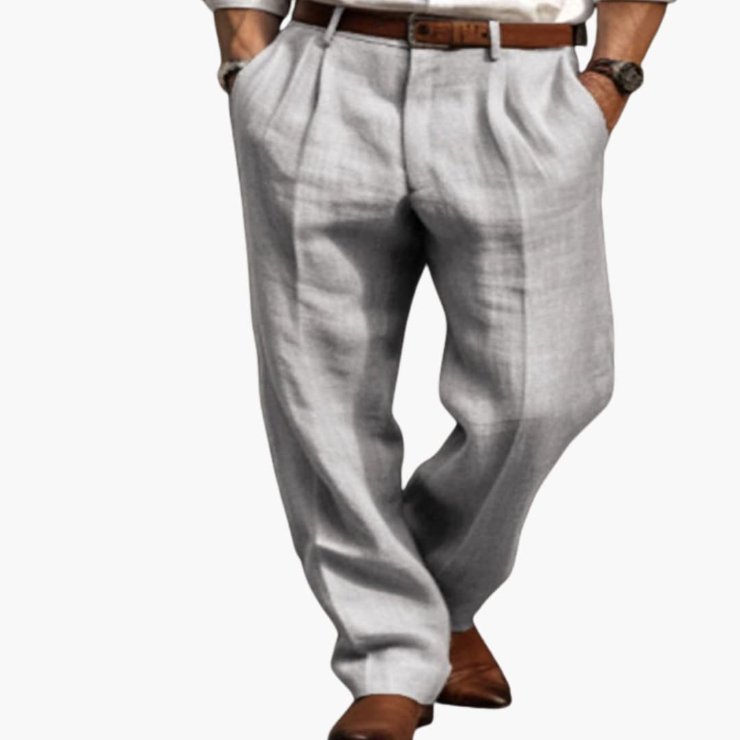 Herren Hose mit elastischem Bund und Kordelzug