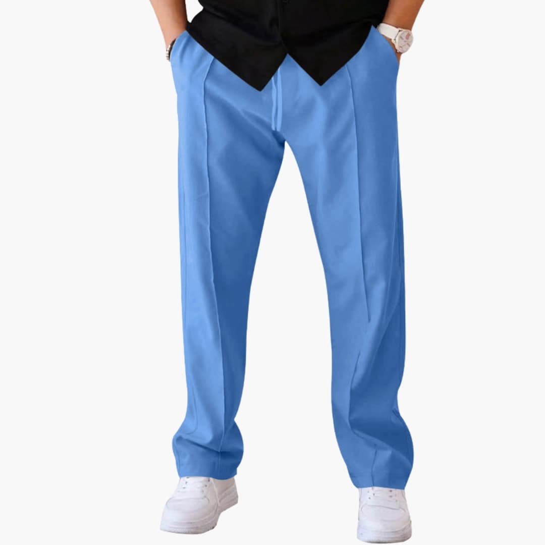 Herren Hose mit geradem Bein und Seitentaschen
