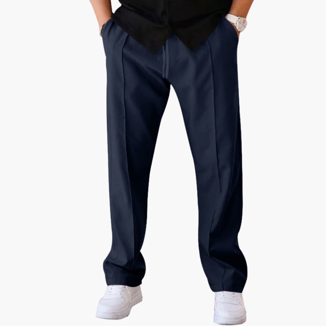 Herren Hose mit geradem Bein und Seitentaschen