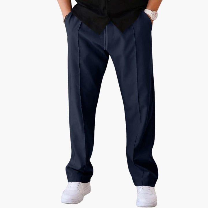 Herren Hose mit geradem Bein und Seitentaschen
