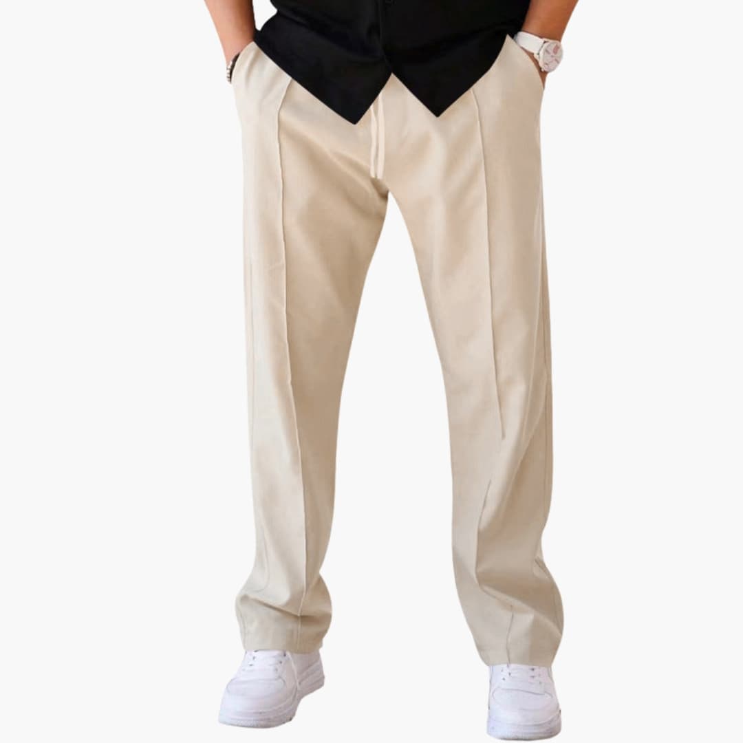 Herren Hose mit geradem Bein und Seitentaschen