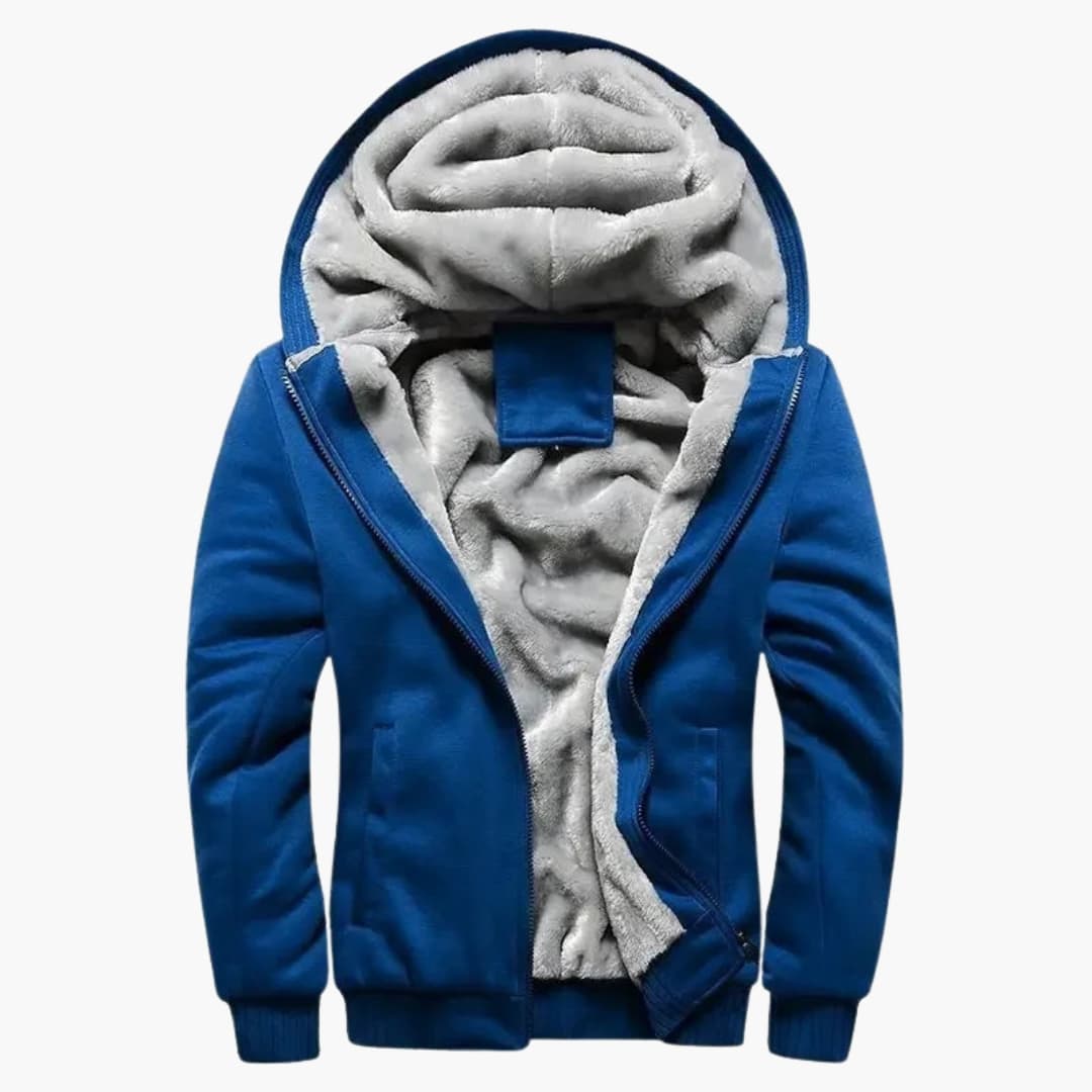 Herren Jacke mit Kapuze und Reißverschluss
