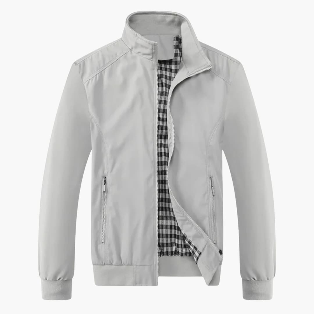 Herren Jacke mit Kragen und Reißverschluss