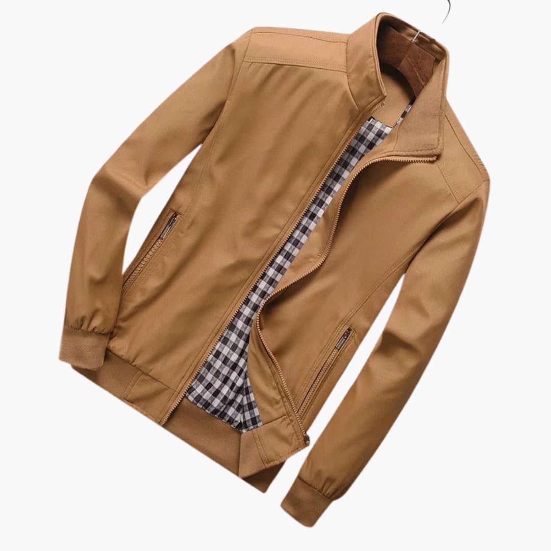 Herren Jacke mit Kragen und Reißverschluss