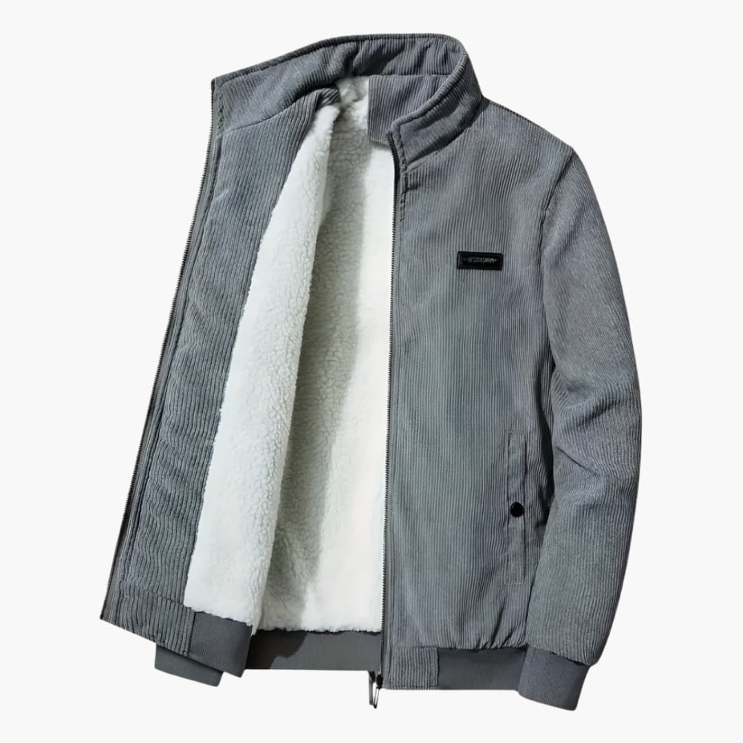 Herren Jacke mit Reißverschluss und Futter