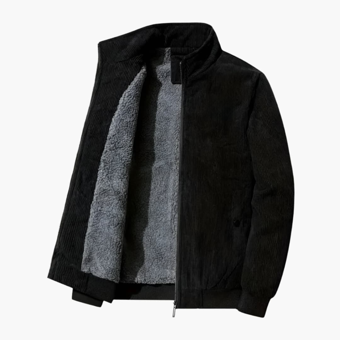 Herren Jacke mit Reißverschluss und Futter