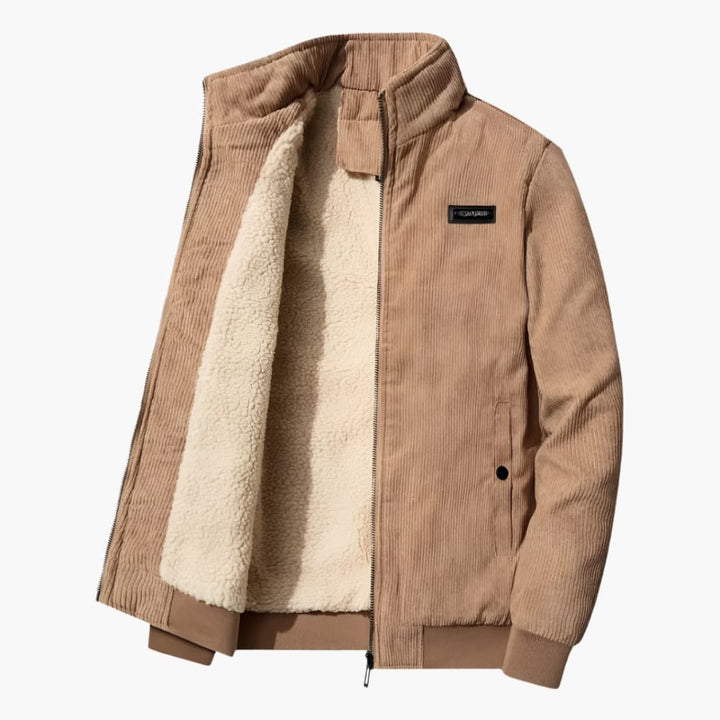 Herren Jacke mit Reißverschluss und Futter
