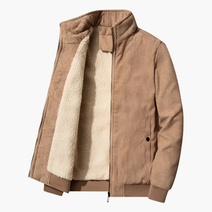 Herren Jacke mit Reißverschluss und Futter