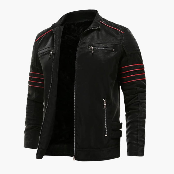 Herren Jacke mit Reißverschluss und Schulterpaspelierung