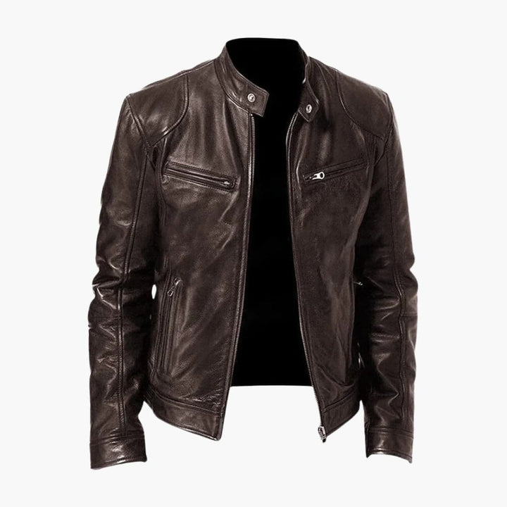 Herren Jacke mit Reißverschluss und Stehkragen