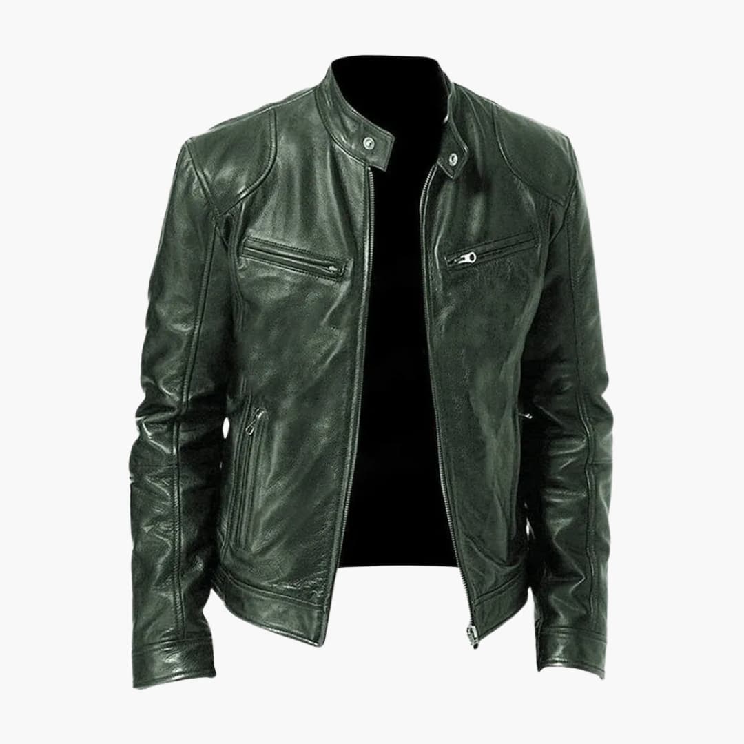 Herren Jacke mit Reißverschluss und Stehkragen