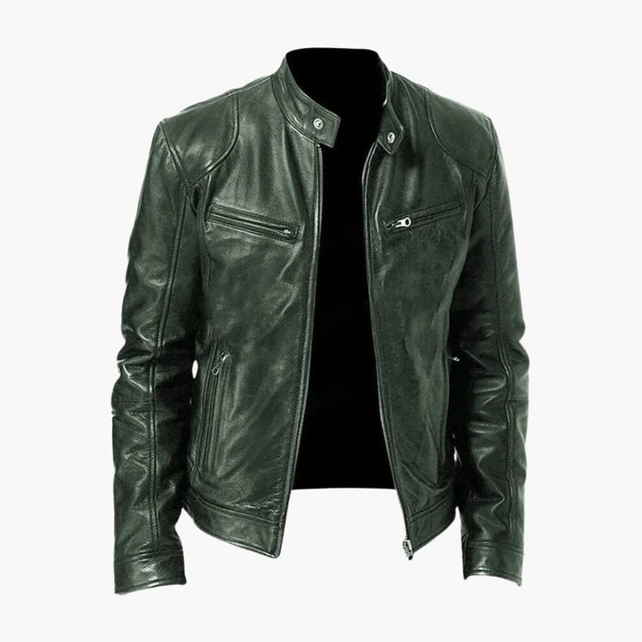 Herren Jacke mit Reißverschluss und Stehkragen