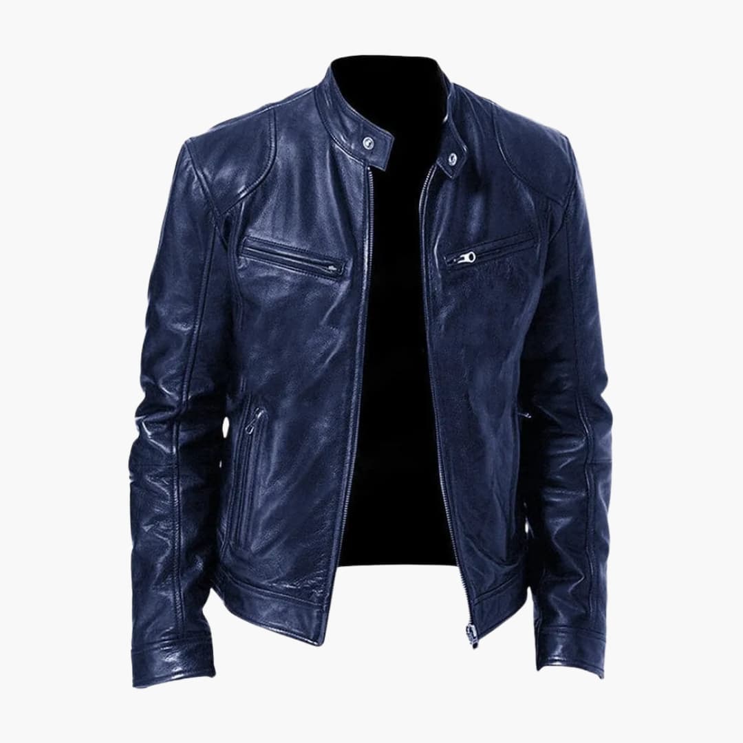 Herren Jacke mit Reißverschluss und Stehkragen