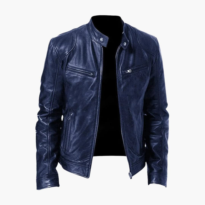 Herren Jacke mit Reißverschluss und Stehkragen