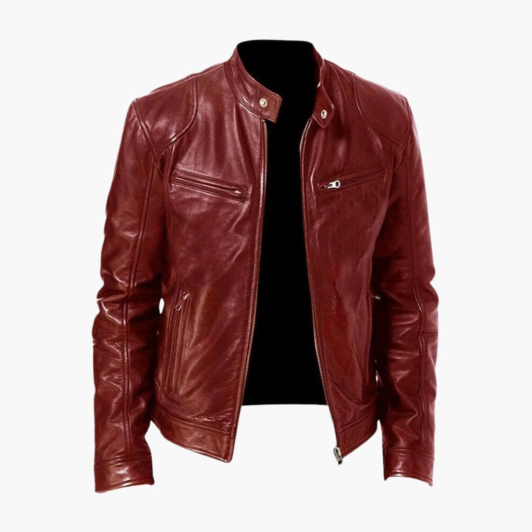 Herren Jacke mit Reißverschluss und Stehkragen