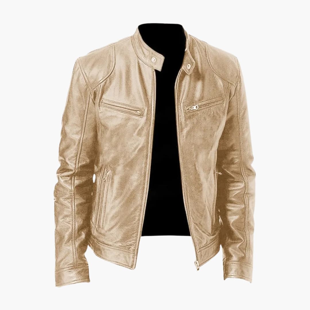 Herren Jacke mit Reißverschluss und Stehkragen