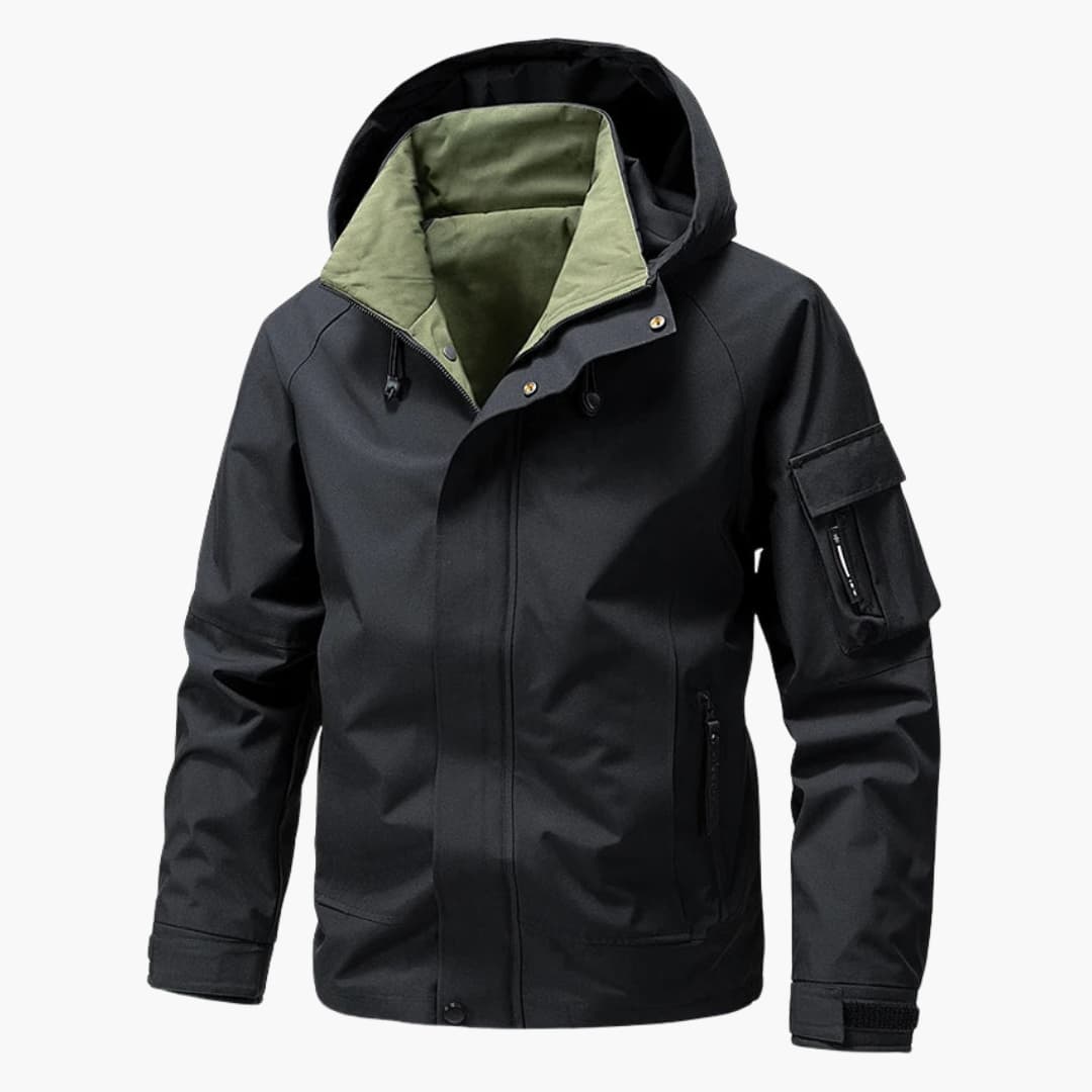 Herren Kapuzenjacke mit Mehreren Taschen