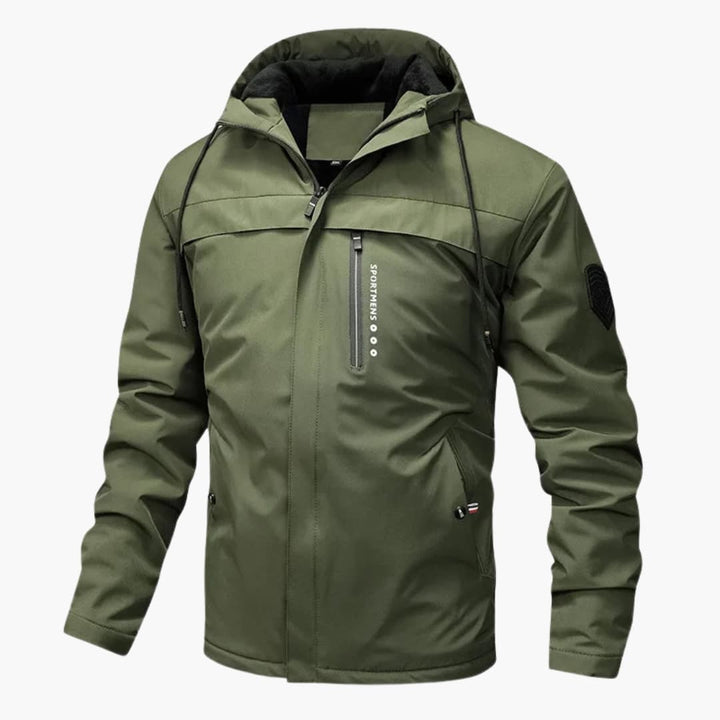 Herren Kapuzenjacke mit Reißverschluss und Taschen