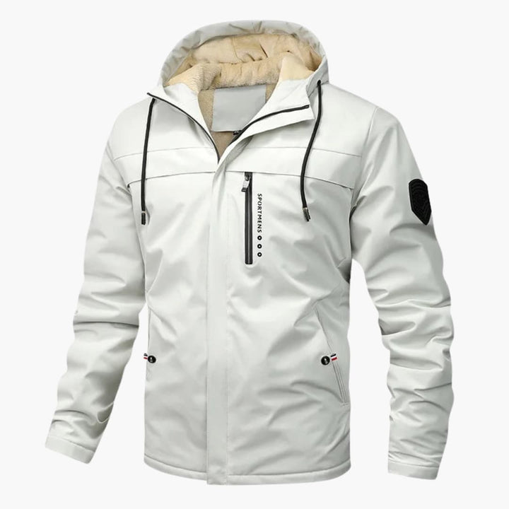 Herren Kapuzenjacke mit Reißverschluss und Taschen