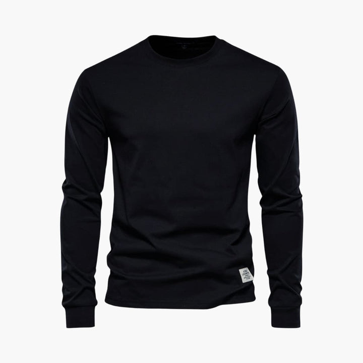 Herren Langarmshirt mit Rundhalsausschnitt