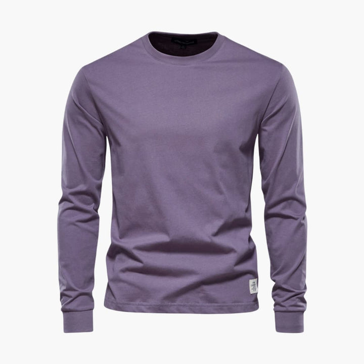 Herren Langarmshirt mit Rundhalsausschnitt