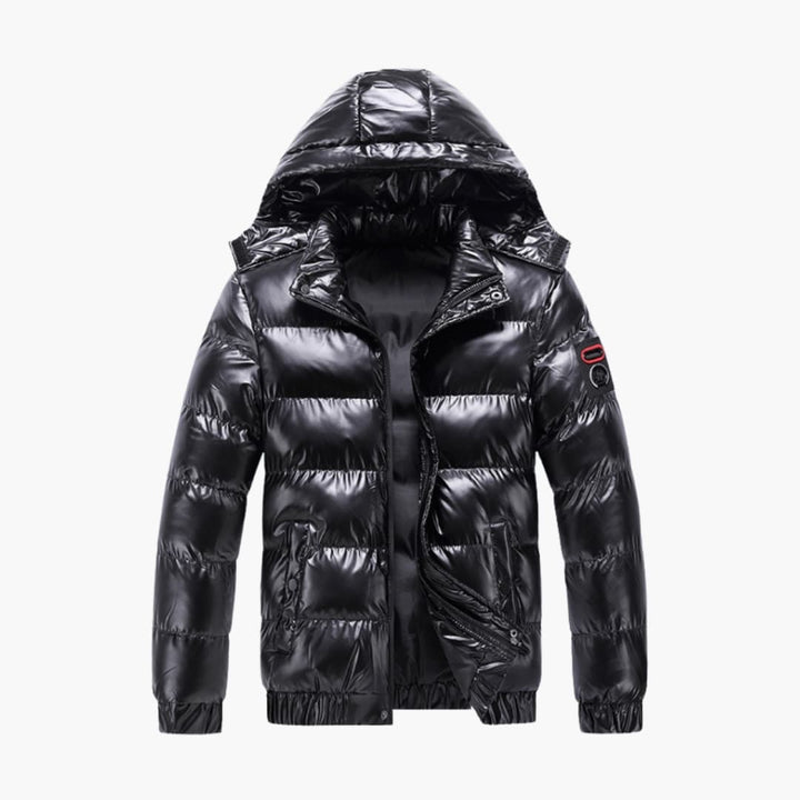 Herren Leinenjacke mit Knopfschluss und strukturiertem Stoff