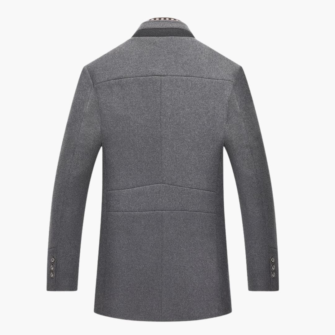Herren Mantel mit Stehkragen