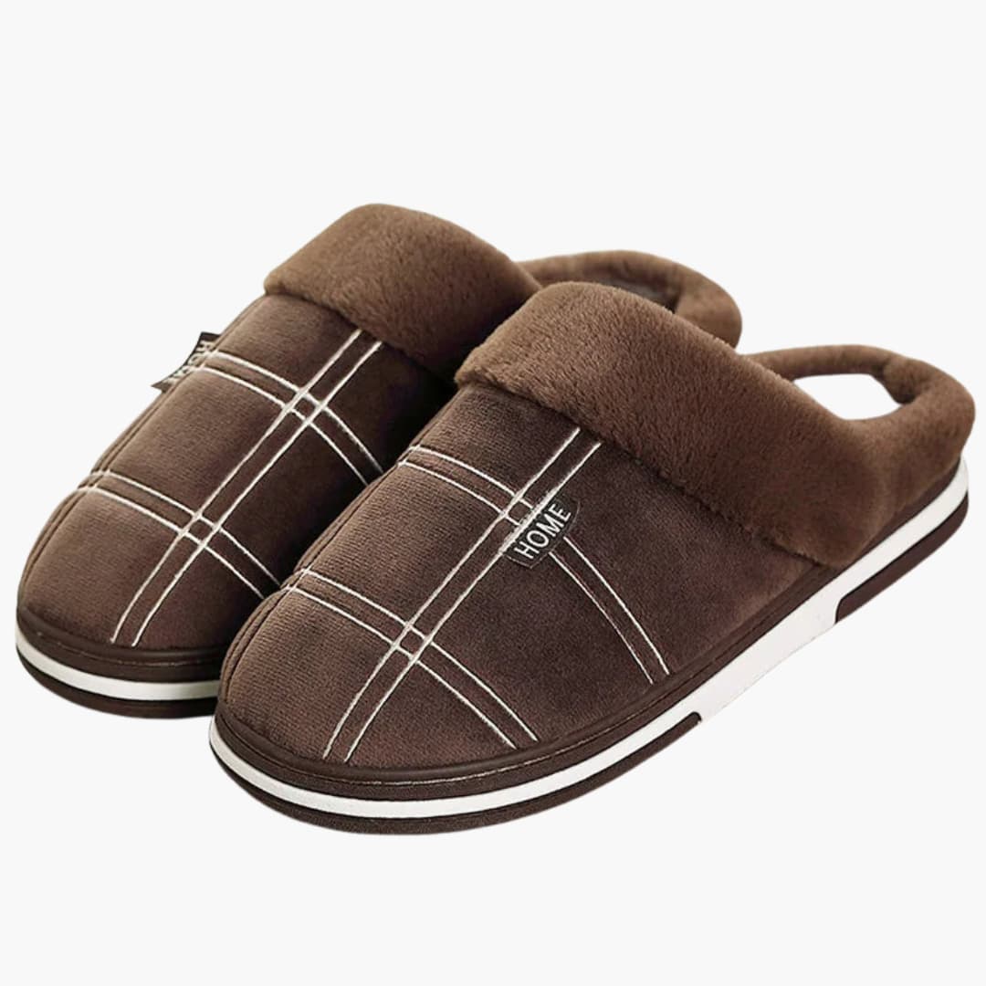 Warme Heren Pantoffels Zachte Binnenvoering Anti-Slip Zoo