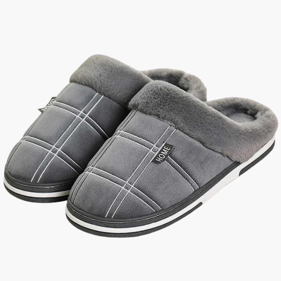Warme Heren Pantoffels Zachte Binnenvoering Anti-Slip Zoo