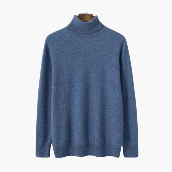 Herren Pullover aus Feinstrick mit geripptem Saum