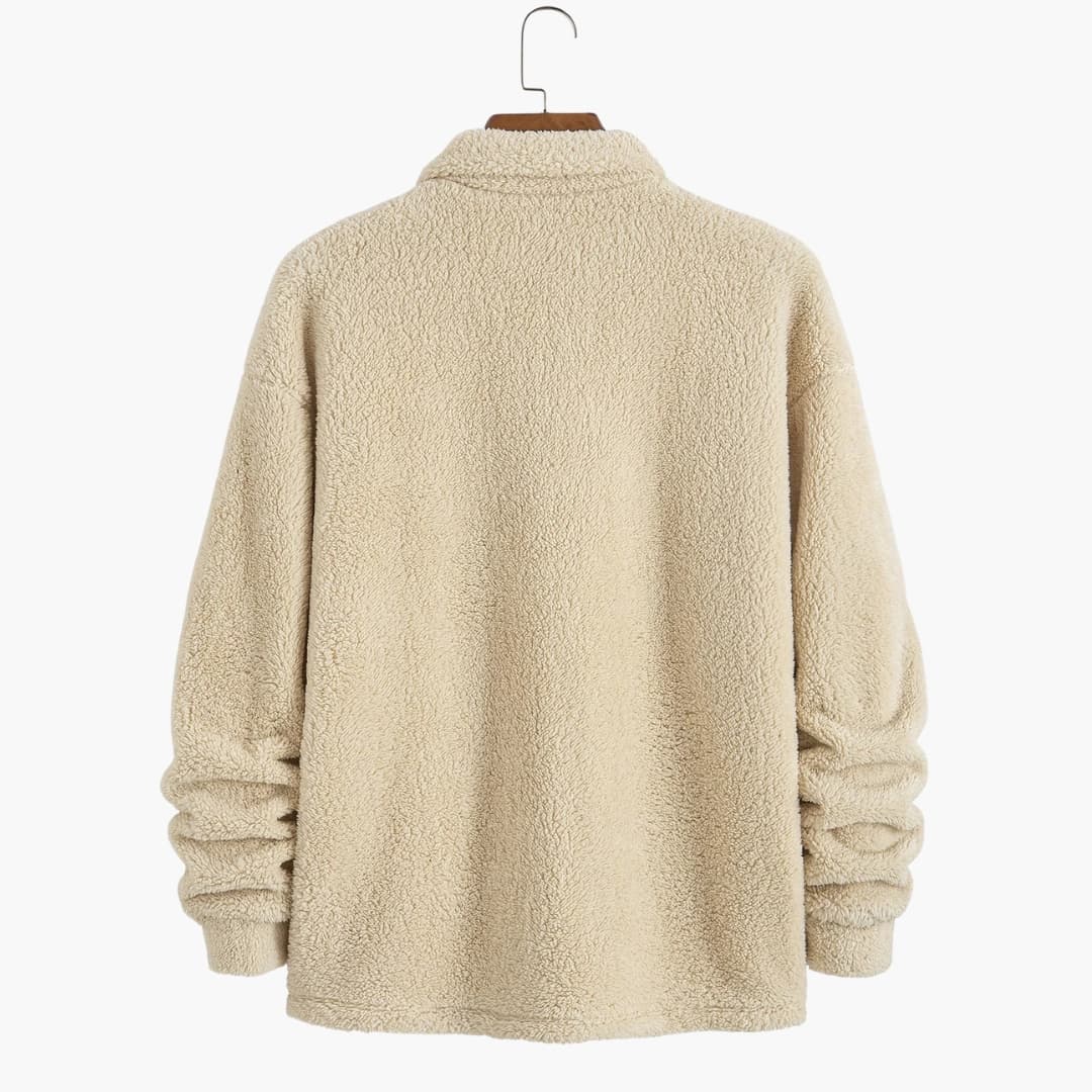 Herren Pullover mit Polokragen und Tasche