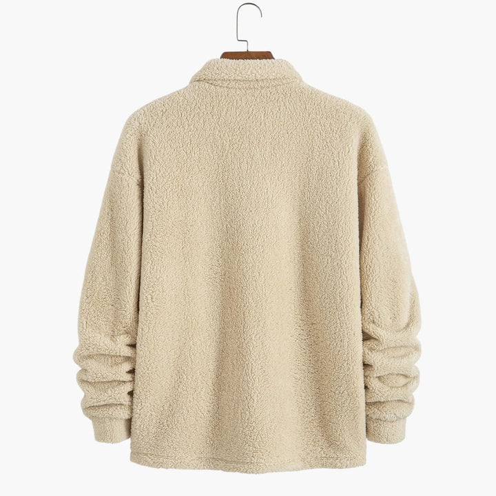 Herren Pullover mit Polokragen und Tasche