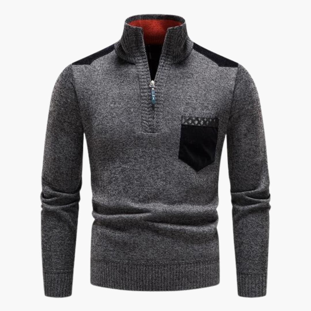 Herren Pullover mit Rundhalsausschnitt und langen Ärmeln