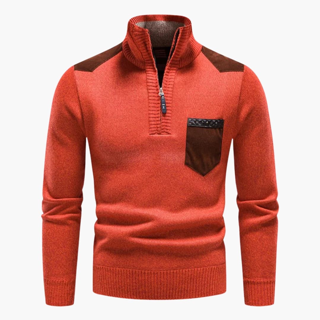 Herren Pullover mit Rundhalsausschnitt und langen Ärmeln