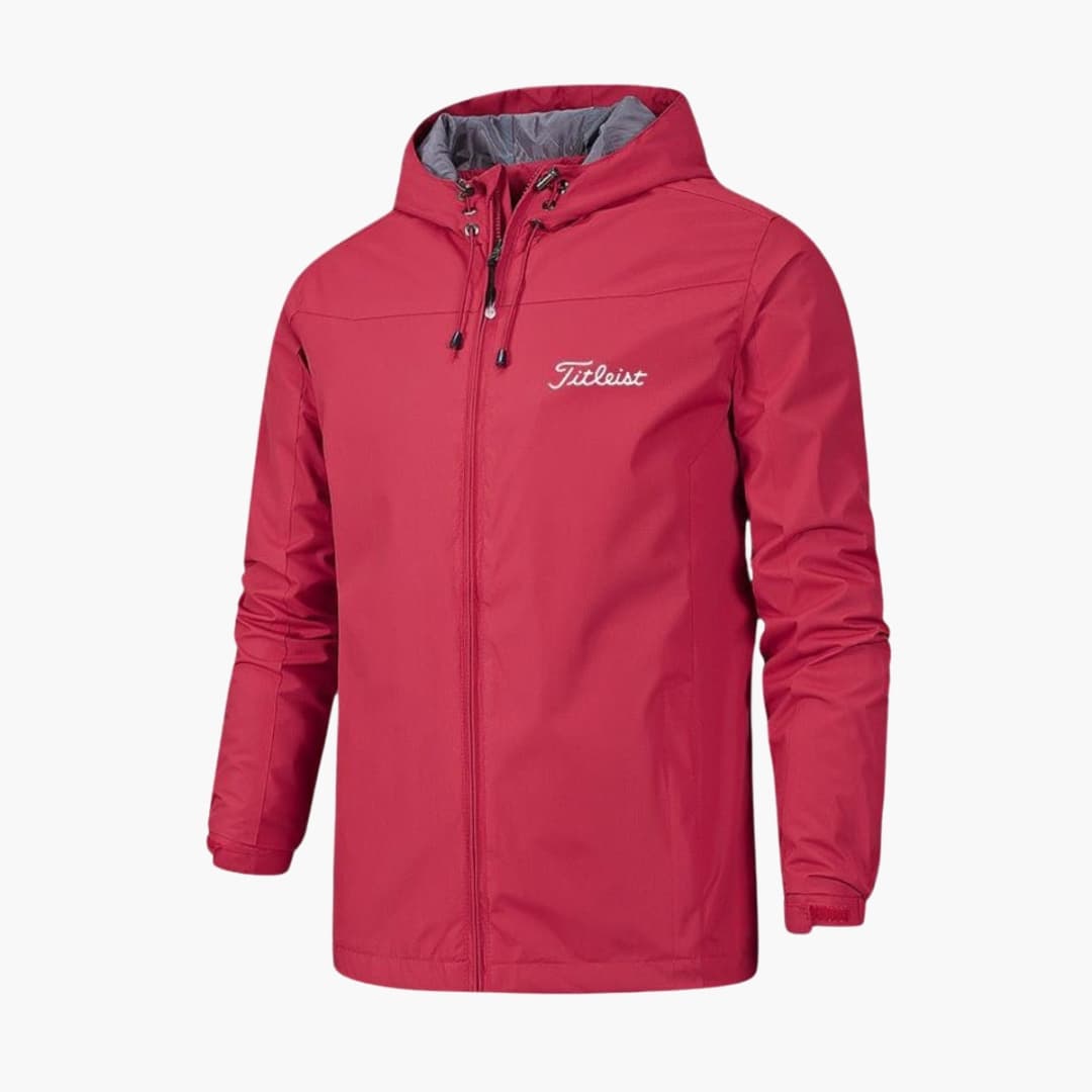 Herren Regenjacke mit Durchgehender Reißverschluss