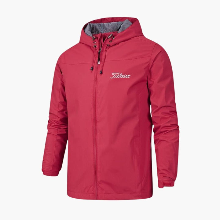 Herren Regenjacke mit Durchgehender Reißverschluss