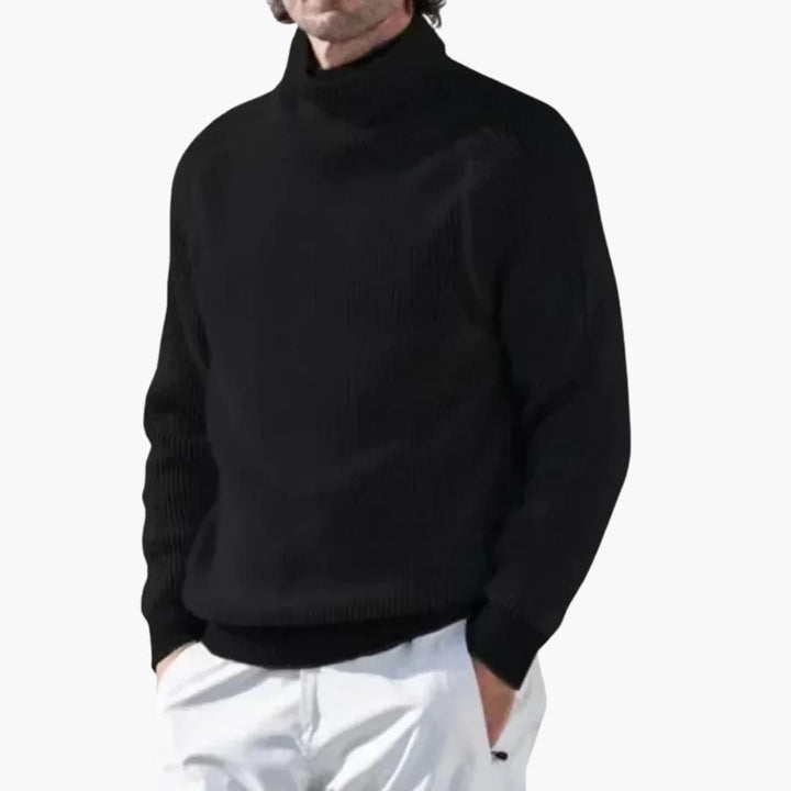 Herren Rollkragenpullover mit langen Ärmeln