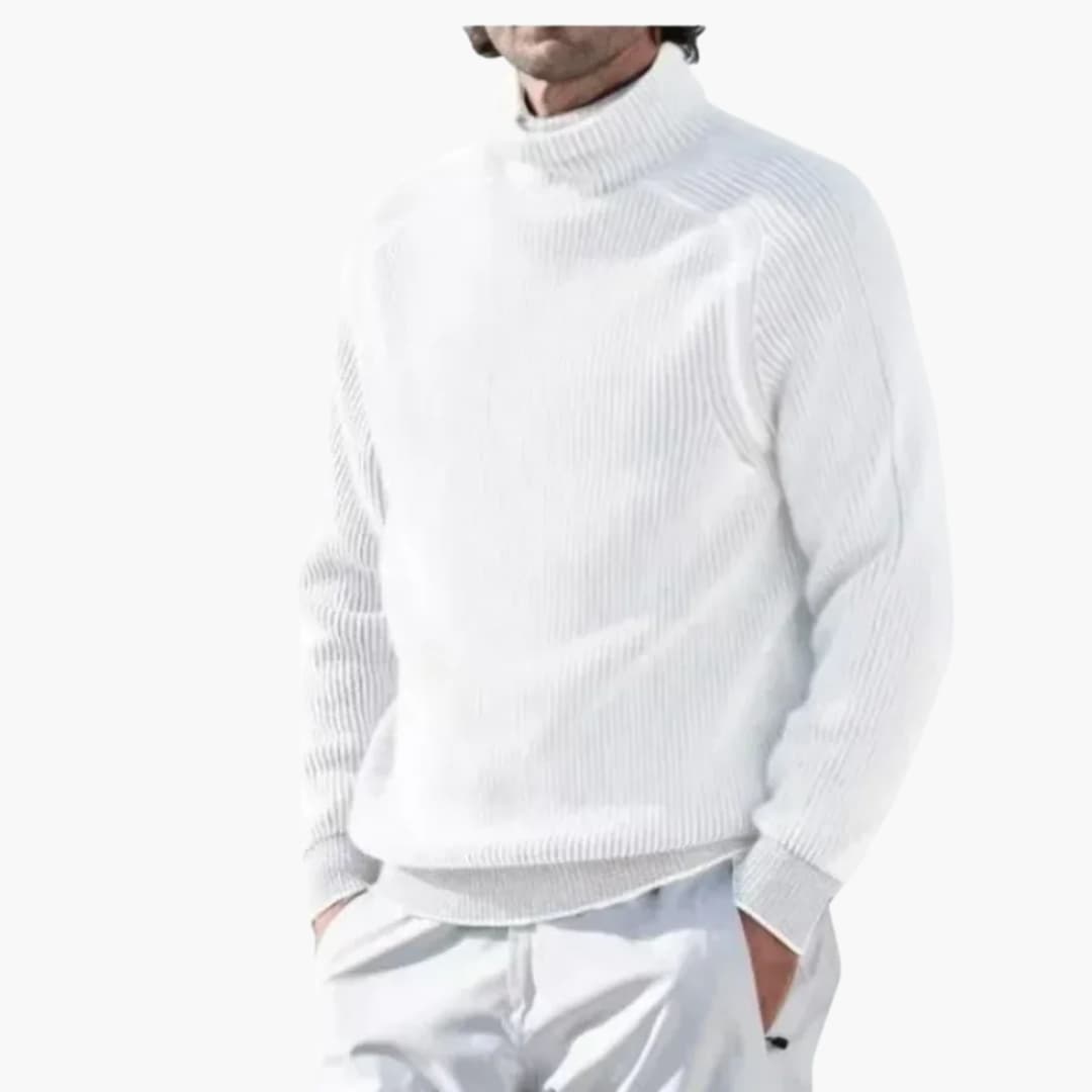 Herren Rollkragenpullover mit langen Ärmeln