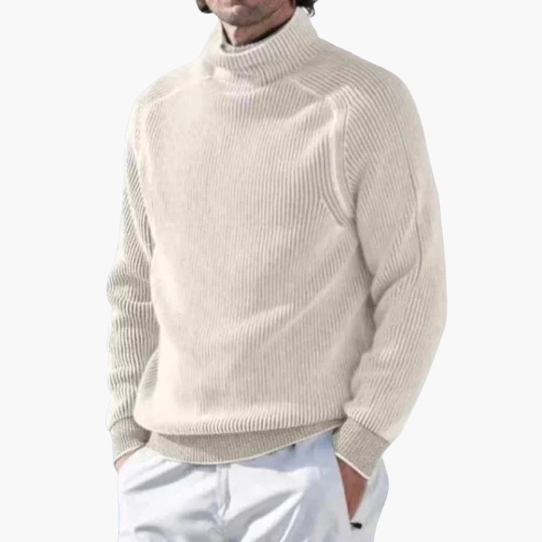 Herren Rollkragenpullover mit langen Ärmeln