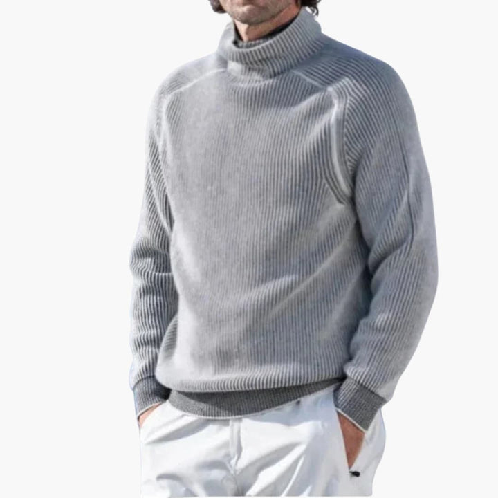 Herren Rollkragenpullover mit langen Ärmeln