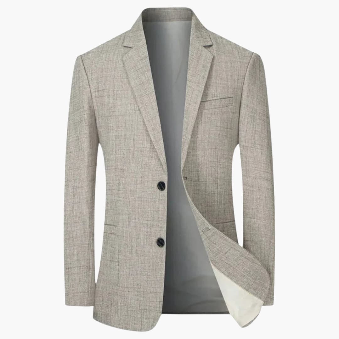 Herren Blazer mit Reverskragen und Zweiknopf-Verschluss