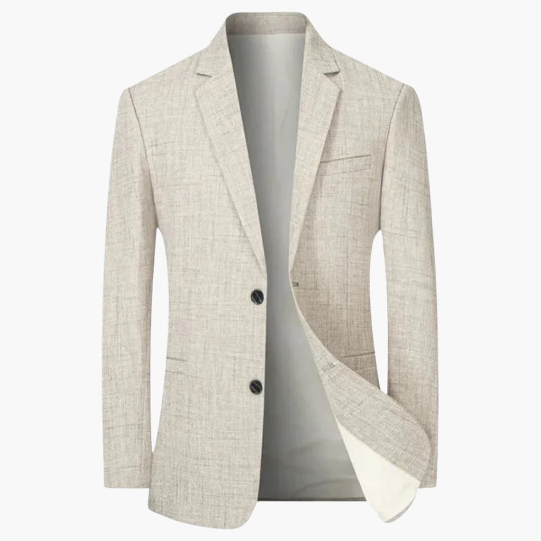 Herren Blazer mit Reverskragen und Zweiknopf-Verschluss