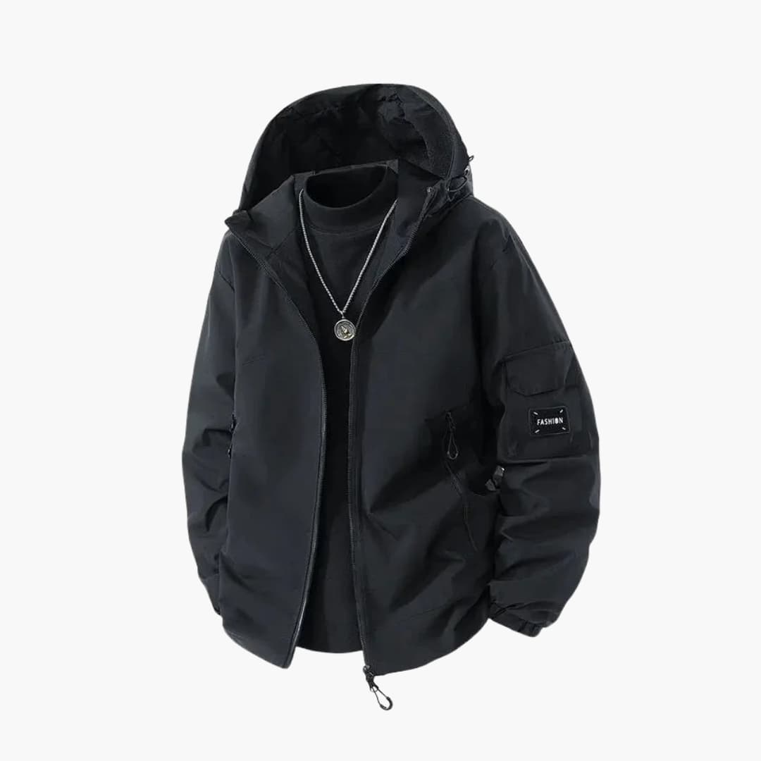 Herren Skijacke mit Kapuze