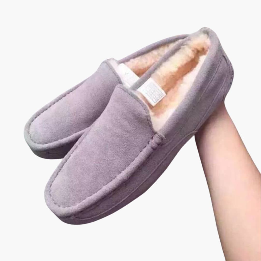 Herren Slipper Hausschuhe mit Plüschfutter