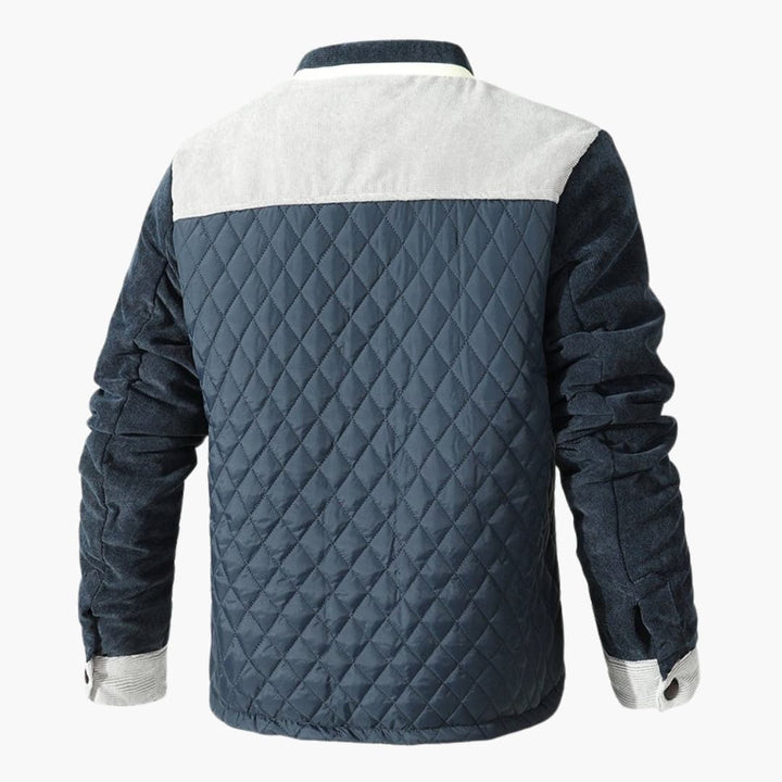 Herren Steppjacke mit Druckknopfverschluss